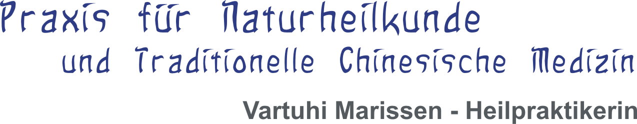 Logo Praxis der Heilpraktikerin Vartuhi Marissen Oberhausen: Traditionelle Chinesische Medizin, Akupunktur, klassische Homöopathie, Anti-Aging-Therapien, Dorn-Breuss-Therapie, Heilmassagen und Qi Gong